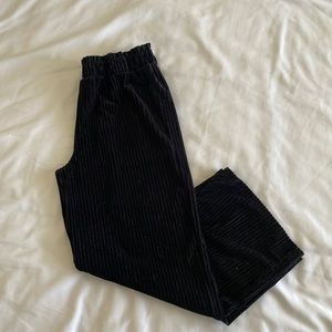 Forever 21 Girls Ribbed Velvet Wide-Leg Pants